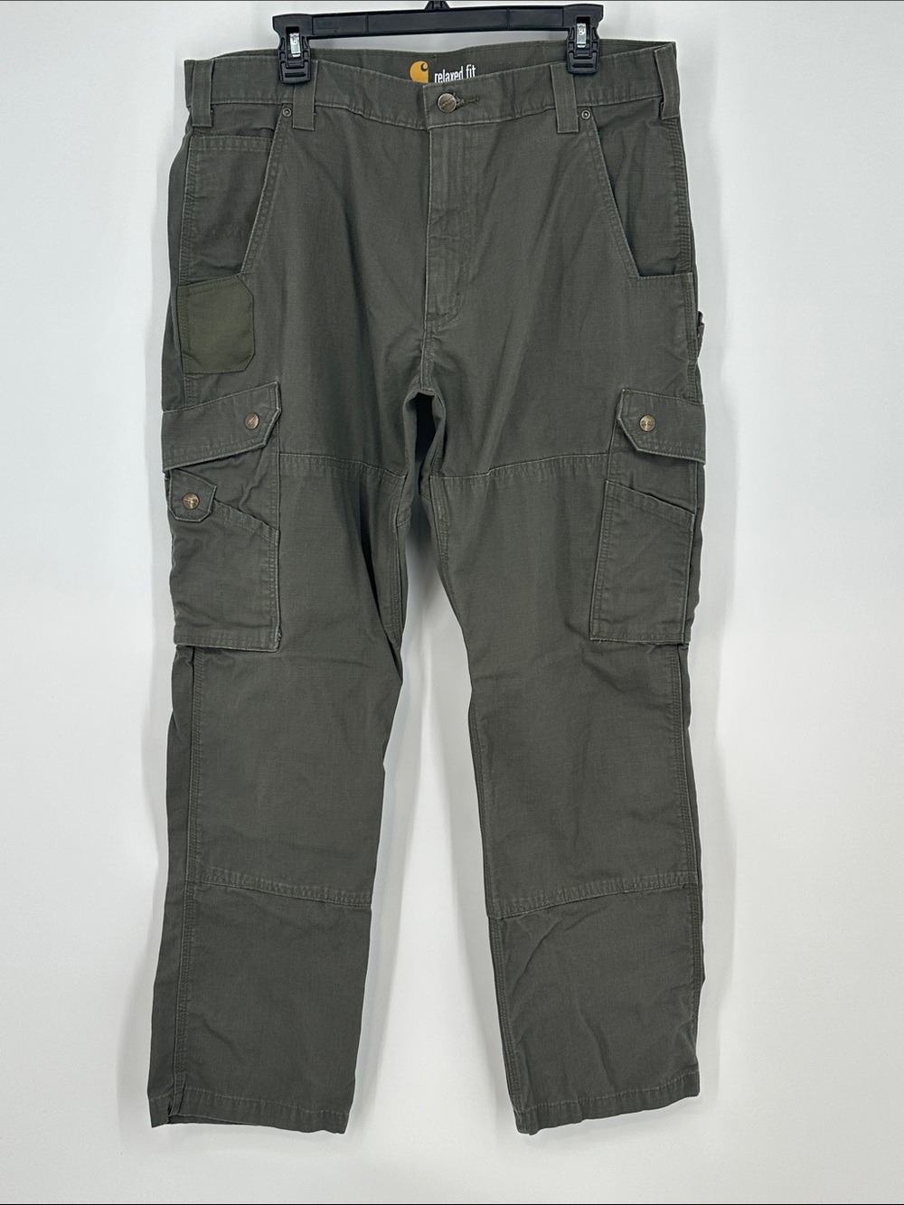 Carhartt Ripstop Cargo Work Pants in Moss Green - Size 36 x 32